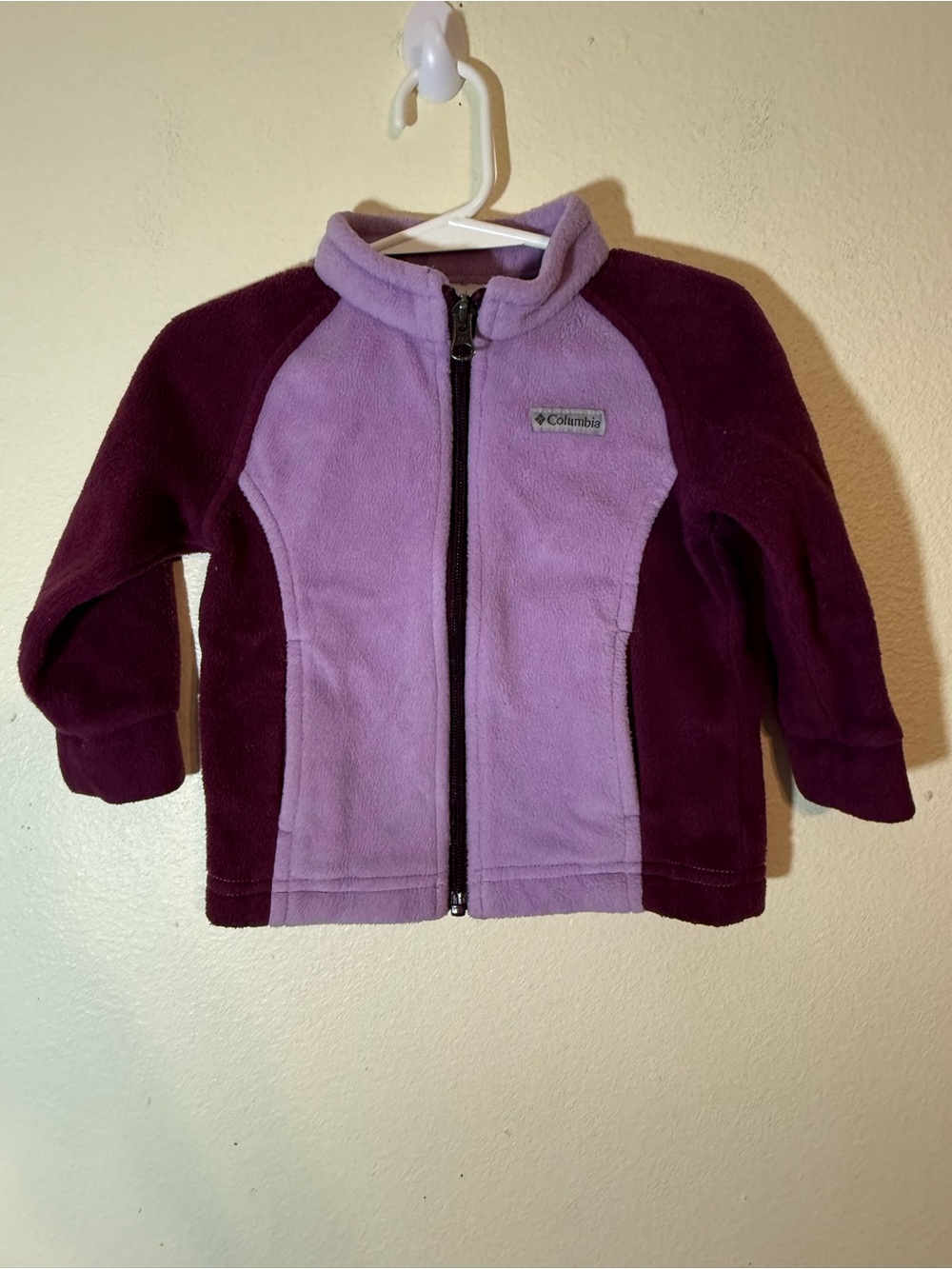 Columbia Infant Girls Full Zip Fleece Jacket - Size 12/18 Months